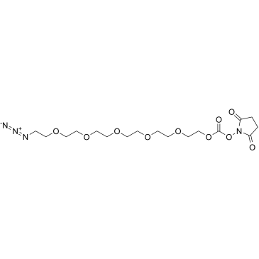 Azido-PEG5-succinimidyl carbonate结构式