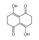 4,8-dihydroxy-2,3,6,7-tetrahydronaphthalene-1,5-dione结构式