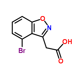 (4-Bromo-1,2-benzoxazol-3-yl)acetic acid Structure