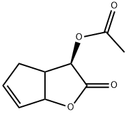 (3R)-2-氧代-3,3A,4,6A-四氢-2H-环戊二烯并[B]呋喃-3-基乙酸酯结构式