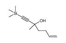 3-methyl-1-(trimethylsilyl)hept-6-en-1-yn-3-ol Structure