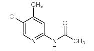 2-乙酰氨基-5-氯-4-甲基吡啶结构式