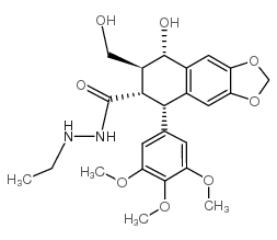 Naphtho[2,3-d]-1,3-dioxole-6-carboxylicacid,5,6,7,8-tetrahydro-8-hydroxy-7-(hydroxymethyl)-5-(3,4,5-trimethoxyphenyl)-,2-ethylhydrazide, (5R,6R,7R,8R)- picture