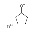 cyclopentanol, titanium tetracyclopentylate Structure