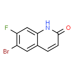 6-溴-7-氟喹啉-2(1H)-酮结构式