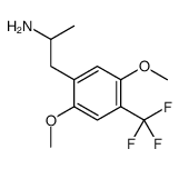 1-[2,5-dimethoxy-4-(trifluoromethyl)phenyl]propan-2-amine结构式