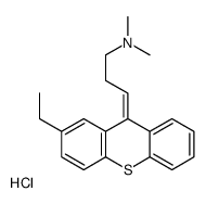 (3Z)-3-(2-ethylthioxanthen-9-ylidene)-N,N-dimethylpropan-1-amine,hydrochloride结构式
