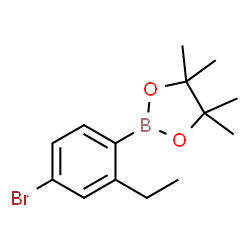 4-Bromo-2-ethylphenylboronic acid pinacol ester Structure