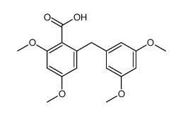 2-[(3,5-dimethoxyphenyl)methyl]-4,6-dimethoxybenzoic acid Structure