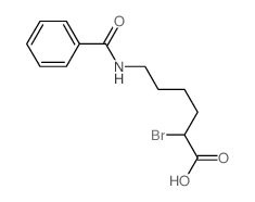 Hexanoic acid,6-(benzoylamino)-2-bromo- Structure