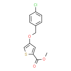 4-((4-氯苄基)氧基)噻吩-2-甲酸甲酯结构式