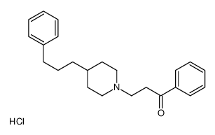 1-phenyl-3-[4-(3-phenylpropyl)piperidin-1-yl]propan-1-one,hydrochloride Structure