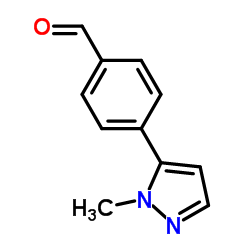 4-(1-甲基-1H-吡唑-5-基)苯甲醛结构式