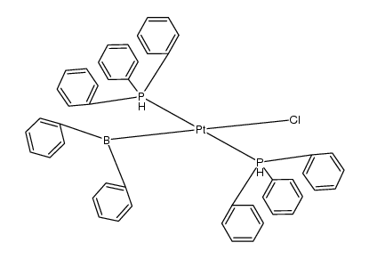 (diphenylboranyl)bis(triphenyl-l5-phosphanyl)platinum(IV) chloride结构式