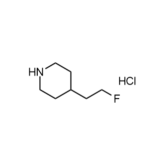4-(2-氟乙基)哌啶盐酸盐结构式