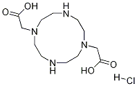 1,4,7,10-Tetraazacyclododecane-1,7-diacetic acid, hydrochloride Structure