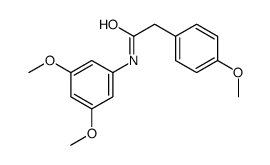 N-(3,5-Dimethoxyphenyl)-2-(4-methoxyphenyl)acetamide结构式