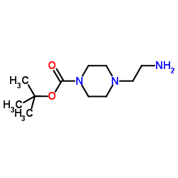 tert-Butyl 4-(2-aminoethyl)piperazine-1-carboxylate Structure