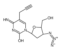 4-amino-1-[(2R,4S,5S)-4-azido-5-(hydroxymethyl)oxolan-2-yl]-5-prop-2-ynylpyrimidin-2-one Structure