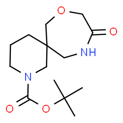 叔-丁基 10-氧亚基-8-氧杂-2,11-二氮杂螺[5.6]十二烷-2-甲酸基酯结构式