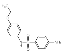 4-氨基-N-(4-乙氧基苯基)-苯磺酰胺结构式