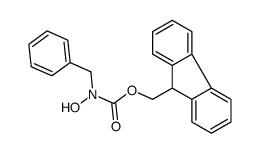 9H-fluoren-9-ylmethyl N-benzyl-N-hydroxycarbamate Structure