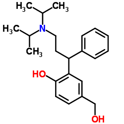 2-(3-(二异丙氨基)-1-苯基丙基)-4-(羟甲基)苯酚结构式