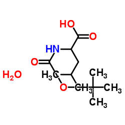 Boc-DL-亮氨酸水合物结构式