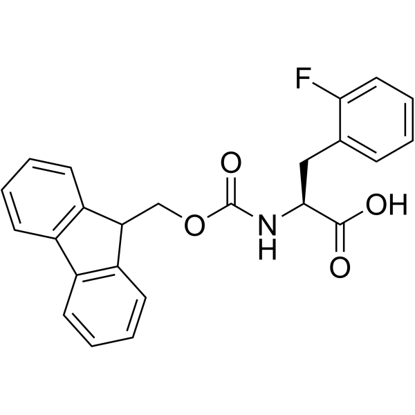 Fmoc-L-2-氟苯丙氨酸结构式