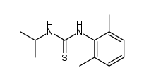 N-(2,6-dimethylphenyl)-N'-isopropyl-thiourea Structure