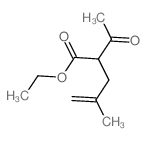 2-乙酰基-4-甲基-4-戊烯酸乙酯结构式