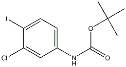 (3-Chloro-4-iodo-phenyl)-carbamic acid tert-butyl ester结构式
