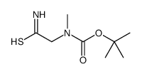 (2-氨基-2-硫氧代乙基)甲基氨基甲酸叔丁酯结构式