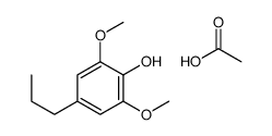acetic acid,2,6-dimethoxy-4-propylphenol Structure