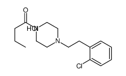 1-[4-[2-(2-chlorophenyl)ethyl]piperazin-1-yl]butan-1-one,hydrochloride结构式