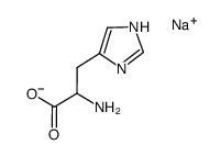 sodium L-α-aminoimidazole-4-propionate Structure