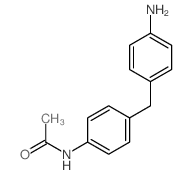 N-乙酰基-4,4'-二氨基二苯基甲烷结构式