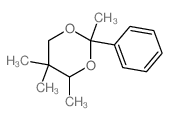 1,3-Dioxane,2,4,5,5-tetramethyl-2-phenyl-结构式
