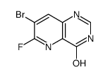 7-溴-6-氟吡啶并[3,2-d]嘧啶-4(3h)-酮结构式