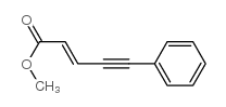 5-苯基戊烷-2-烯-4--炔酸甲酯结构式
