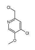 4-chloro-2-chloromethyl-5-methoxy-pyridine Structure