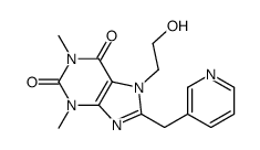 7-(2-hydroxyethyl)-1,3-dimethyl-8-(pyridin-3-ylmethyl)purine-2,6-dione Structure