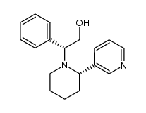 (2R)-2-phenyl-2-[(2'R)-2'-(3''-pyridyl)-1-piperidinyl]-1-ethanol Structure