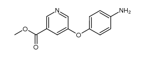 5-(4-aminophenoxy)nicotinic acid methyl ester结构式