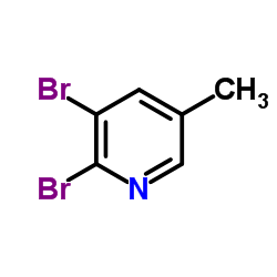 2,3-Dibromo-5-picoline structure