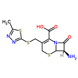 7-氨基-3-[(2-甲基-1,3,4-噻二唑-5-基硫基)甲基]-3-头孢烯-4-甲酸结构式