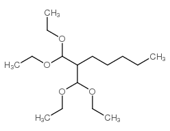 2-二乙氧基甲基-1,1-二乙氧基庚烷结构式