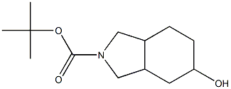 (3aR,7aS)-rel-2-Boc-5-羟基八氢-2H-异吲哚结构式