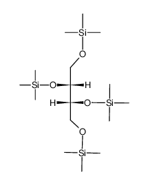 1-O,2-O,3-O,4-O-Tetrakis(trimethylsilyl)-D-threitol Structure
