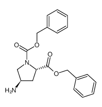 (2S,4R)-Nα-Cbz-4-aminoproline benzyl ester Structure